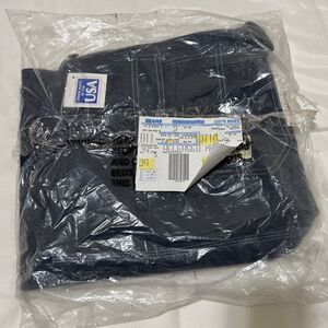 Vintage TOUGHSKINS Union USA Made Denim Blue Jean Bib Overalls Size 42x28 NOS